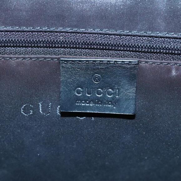 GUCCI GG Canvas Jackie Hand Bag Black Silver 002 002 - Picture 16 of 16
